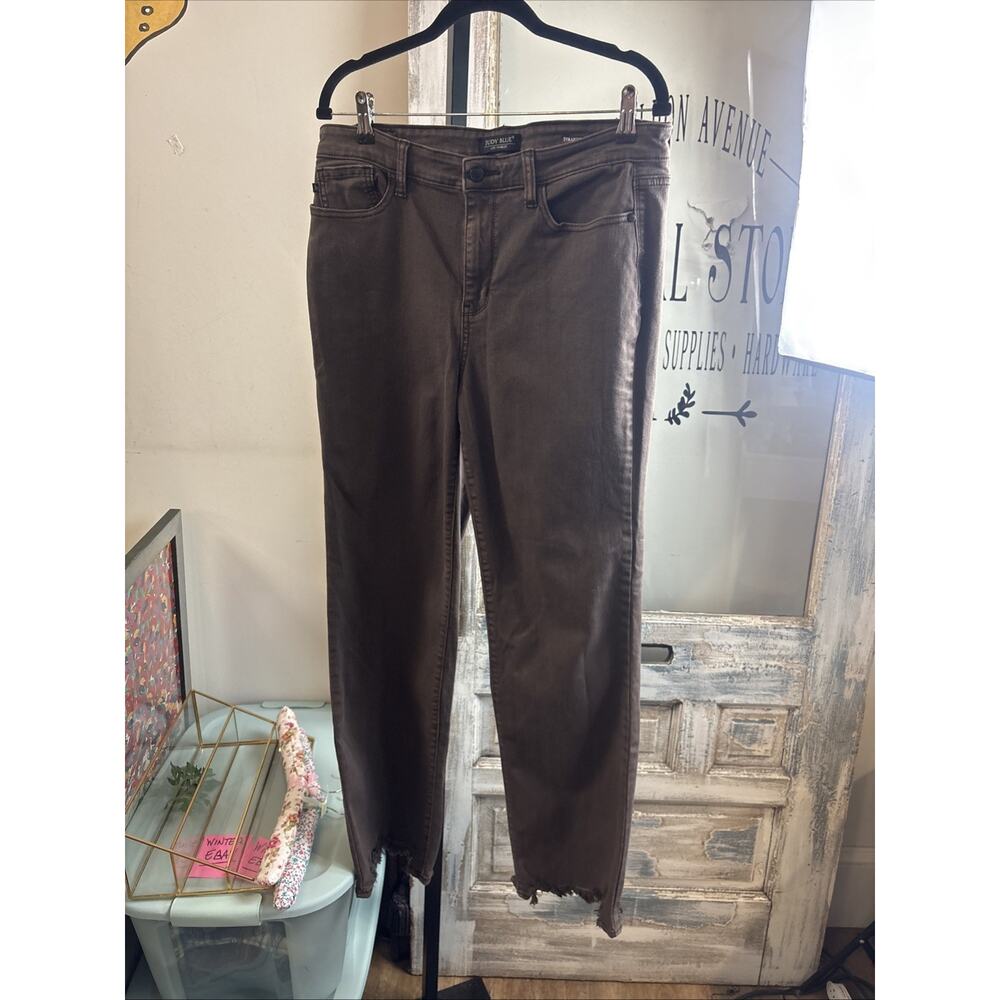 Judy Blue Brown Jeans Straight Fit Size 15